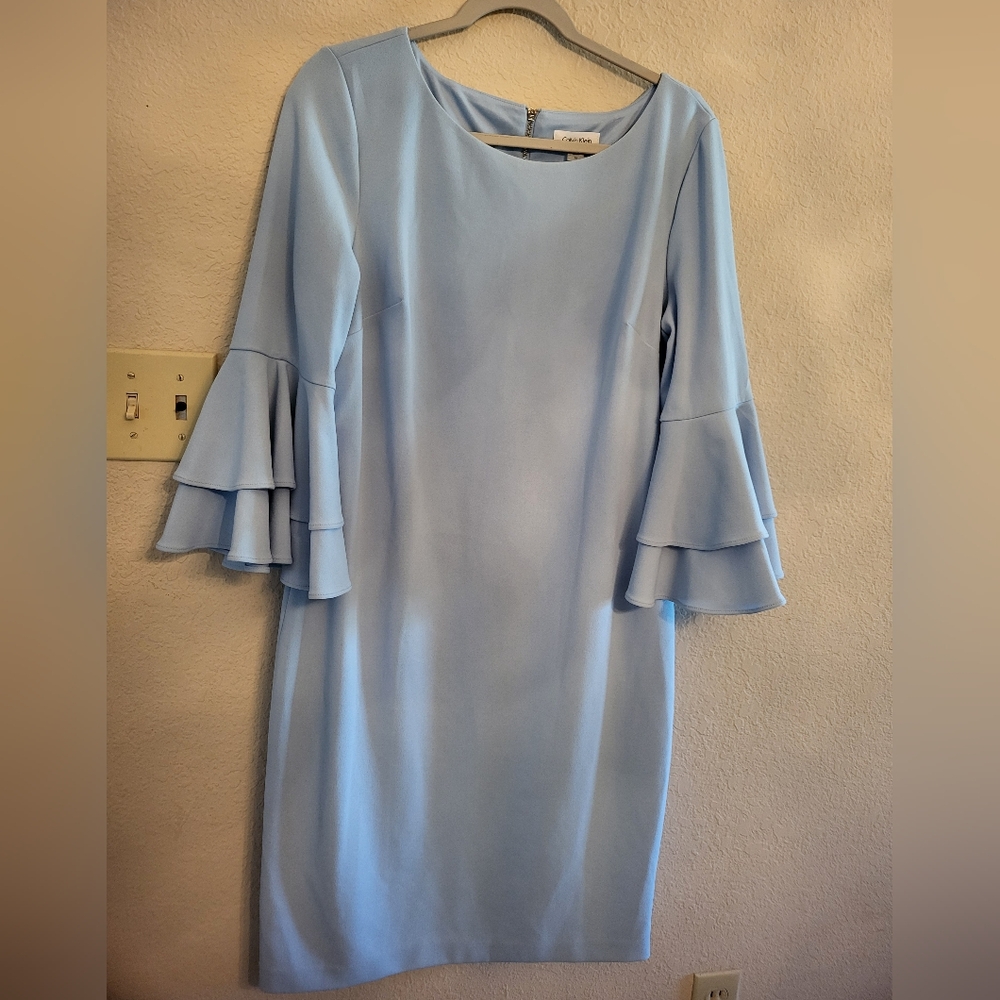 Blue Calvin Klein dress
